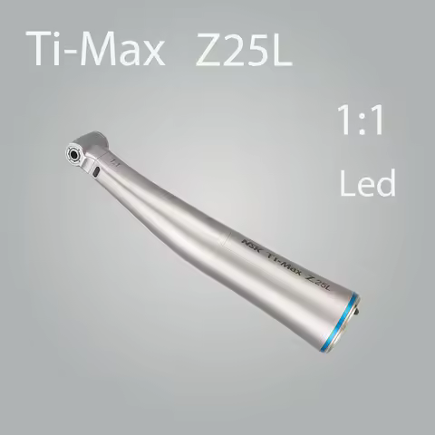 NSK Ti-MAX Z25L Low Speed 1:1 direct drive contra angle handpiece dental implant surgical single spr