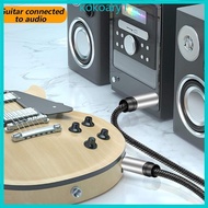 KOKO Guitar Instrument Cable 1 4in to 1 4in TS Straight Male to Male 6 35mm Mono Jack