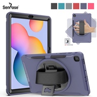 Kids Safe Shockproof PC + TPU Combo Hand Strap Stand Tablet Cover For Samsung Galaxy Tab S6 Lite 10.4 2020 SM-P610 SM-P615 Case
