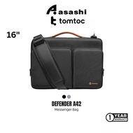 Tomtoc Defender A42 Laptop Messenger Bag (M-book) 16 Inch Business Shoulder Bag M-book - Beg Silang 