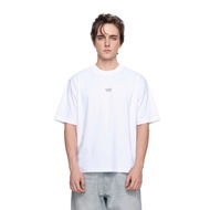 ELEVEN - Oversize Unisex T-shirt with Number Eleven Vertical Print | WHITE
