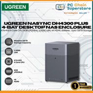 UGREEN NASync DH4300 Plus 4-Bay Desktop NAS Enclosure - A76+A55 8 Core CPU, 8GB LPDDR4X, 2.5GbE LAN