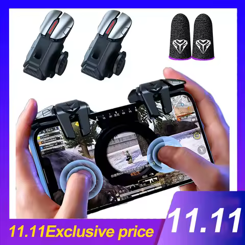 G21 Mobile Phone Game Trigger Gamepad Joystick 6-Finger Aim Shooting L1 R1 Key Button Game Fingertip