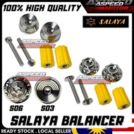 SALAYA ORIGINAL HANDLE BALANCER END BAR CNC ALLOY UNIVERSAL 1 SET Y15 V1 V2 / Y16 / LC135 / RS150 / 