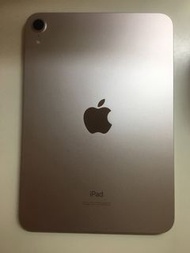 iPad mini6 256GB WIFI ONLY 粉紅色連包裝盒充電線火牛平板套保護貼