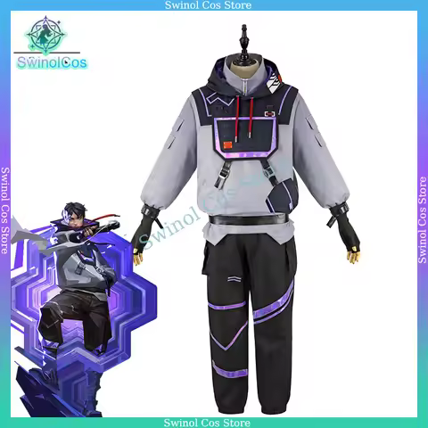 Presale ISO Cosplay Costume Game Valorant ISO Cosplay Costume Men Combat Uniform Halloween Party Out