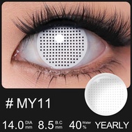 Magister Contact Lens Original 2PCS Crazy Lens Cartoon Cosplay Contact Lens White /Black14.5mm Eye L