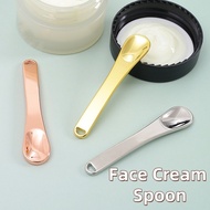 Metal Cosmetic Skincare Spatula Mini Mask Facial Reusable Scoop Makeup Beauty Spoons for Cream