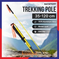 KUAQUI TaffSPORT Folding Hiking Stick Trekking Pole Aluminum 7075 120cm - 7075