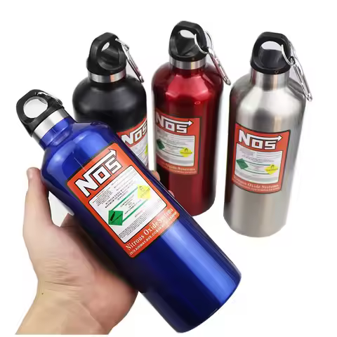 NOS water bottle motorcycles 500ml NOS Bottle Styling Car Insulation Cup Kettle Travel Sports Water 