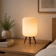 Lunite AKARI Table Lamp – Modern Minimalist Japandi Lantern Style Ambient Light Home Decoration Beds