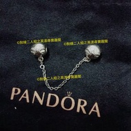 【全新】潘朵拉絕版銀蝴蝶結安全鍊 Pandora Dainty Bow Safety Chain