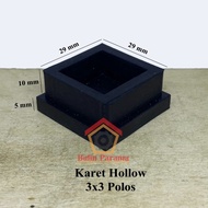 Karet Kaki Besi Hollow Furniture Kotak 3x3 Polos Insert