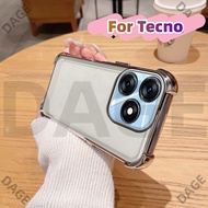 COD Simple Transparent Electroplated Phone Case for Tecno Spark 10 Pro 10C Tecno Ki5q Ki5k Ki7 iTEL 