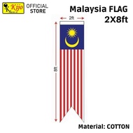 KIJO Malaysia Cotton Flag 2x8ft-60cm X 240cm -FM28