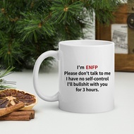 Mbti Merchandise Type 16 Personality ENTP Original INFP Ceramic Mug Milk Water Cup ENFP English Attr
