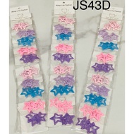 JS43 (a, C, D, E spot) mini star clips set of 10 sets (30 pcs), JS44 clips set of 8 pcs, JS43 (AA,B)