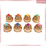 [LzdyqmyfaMY] 8 Notes Steel Hand Bell Mouse Appearance Hand Bells Kit Musical Toy for Kids -