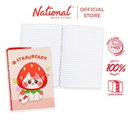 Yarn Notebook Printed Kawaii Cat & Dog Strawberry 80's 5.83x7.87 inches , Pink - Notebooks