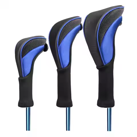 No 1/3/5 Golf Club Head Covers Woods Driver Soft Lining Club Long Golf Iron Head Sleeve Wedge Cover 
