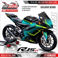 Latest Full Body Decal Sticker YAMAHA R15 V4 / R15 M V4 / R125 Livery Simple 2 Color Gradient Simple