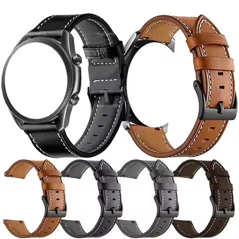 For Samsung Galaxy Watch 3 41MM 45mm Strap 22mm PU Leather Bracelet Watchbands Wristband For Galaxy 