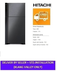 HITACHI R-V660P7M-1 Big 2 Stylish 565L FRIDGE