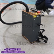 100w 200w 300w Backpack Handheld Pulsed Laser Laser Cleaning Machine For Rust Paint Oil Removal Port