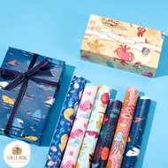 [GG18] [BUY MINIMUM 5 SHEETS] Premium Gift Wrapping Paper Size 50x70cm Type 1 Thick Beautiful - Fish