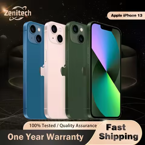 Original Apple iPhone 13 Mobile Phone 128GB/256GB/512GB Face ID NFC 6.1'' XDR OLED 12MP Bionic A15 H