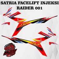 Satria fu Injection Striping - Satria Injection Decal Sticker Satria fi Satria 2016 - 2020 raider 00