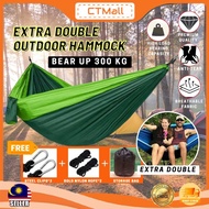 CTMALL Outdoor Hammock Nylon Parachute Cloth Hammock Buaian Travel Hammock Buaian Camping