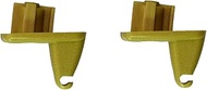 PT Auto Warehouse 80016P - Sun Visor Hook Clip, Beige (Replaces # JPS2218964, 1EJ51BD120, 1ET511W1AA