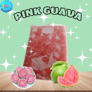 [1KG] Frozen Pink Guava Pulp Puree / Isi Puri Pink Guava Sejuk Beku