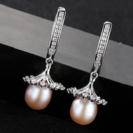 Bông Tai Ngọc Trai Khuyên Tai Cao Cấp Cho Nữ B2348 Cỡ Hạt 10x11 Ly Bảo Ngọc Jewelry