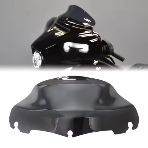 9" Motorcycle Accessories Wave Windshield Windscreen Wind Deflector For Harley Touring Tri/Electra/S