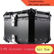 YQ24 Motorcycle Electric Car Universal Trunk Motorcycle Storage Box Waterproof Quick Release Aluminum Alloy More than Ta