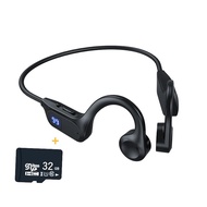 【Discounted】 Air Conduction Headphones Bluetooth 5.2 Wireless Earphones Waterproof Mp3 Player Sports Headset Mic For Workouts Running Driving