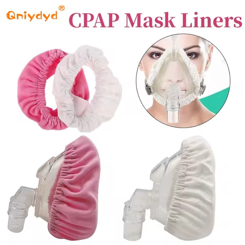 1Pc Cpap Mask Liners Washable and Reusable Fabric Comfort Covers To Reduce Air Leaks Skin