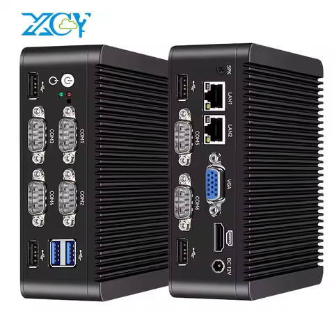 Mini PC IPC Intel Celeron J4125 J1900 N2830 i3 i5 i7 Processors Gigabit Ethernet Support Windows Lin
