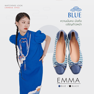 LADA รองเท้าหนังแกะ รุ่น  EMMA สูง 1 CM