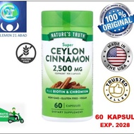 Truth Brand Super Ceylan Cinnamon+Biotin+Chromium for control blood sugar and metabolism 60 capsules