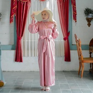 TIARA DRESS' Dress Bahan SATIN ROBERTO CAVALLY SIZE L,XL,XXL - Dress Wanita Polosan Terbaru 2022 Kek