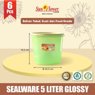 (6 PCS) 5 LITER SUPER/ CRACKER JARS 5 LITER SUPER PLASTIC/SEALWARE 5 LITER GLOSSY