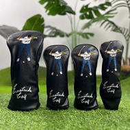 High quality black golf club head cover - dustproof and durable, embroidered design, providing the b