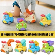 Q-style Cartoon Inertia Car Traffic Engineering Boomerang Car Toy Ornament Toy Car A1m5