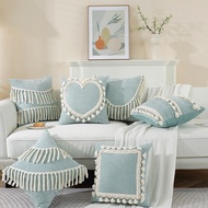 Style Pillowcase Sofa Pillow Bedside Cushion Tassel Office B & B Light Luxury Shop Decorative Cushio