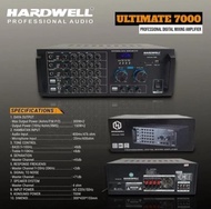 Power Amplifier Hardwell ULTIMATE 7000 Original Ampli Ultimate 7000