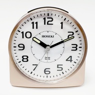 HOSEKI 9cm (4 Inch) Silent Sweep Alarm Clock | Non-Ticking Quartz l Beep Alarm Snooze Function | H-9068