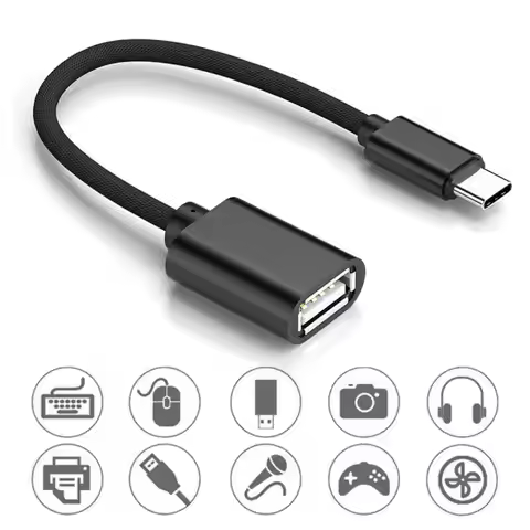 USB C OTG Adapter USB Female To Type C Male USB Tape-C Data Converter For IPhone Samsung Otg Type-C 